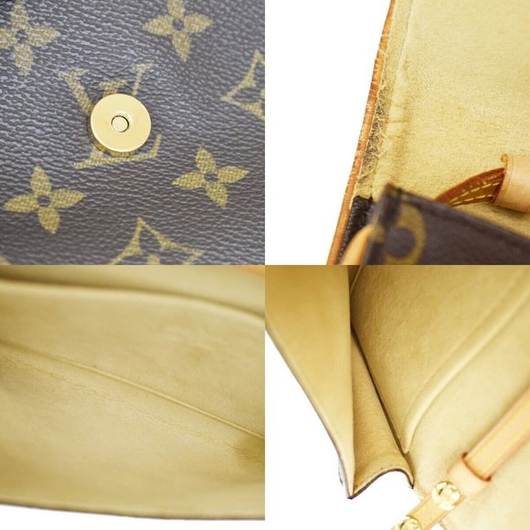 LOUIS VUITTON Pochette Twin GM 2Way Shoulder Bag Monogram Brown M51852 32SG044 - Picture 8 of 10